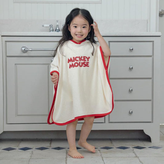 Disney Official Vacation Mickey Beach Towel Korean kids swimsuit in cream made in Korea