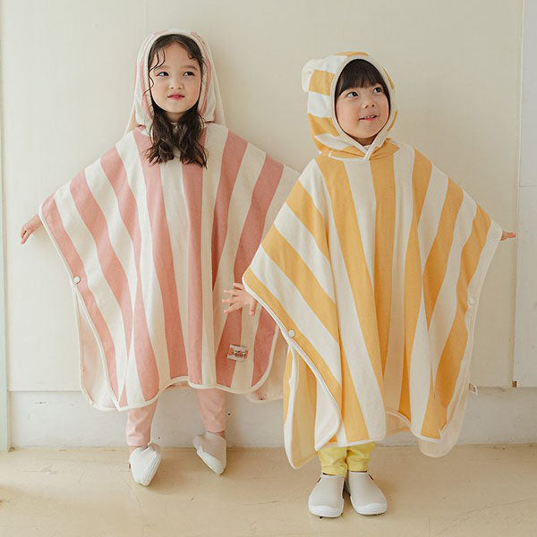 Animal Beach Robe Korean infant robe in bear made in Korea