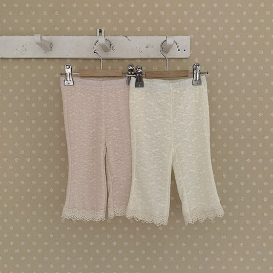 Shelly Bootcut Pants Korean infant pants in cream made in Korea