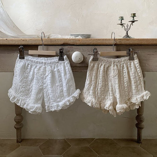 Meringue Pants Korean infant pants in white made in Korea