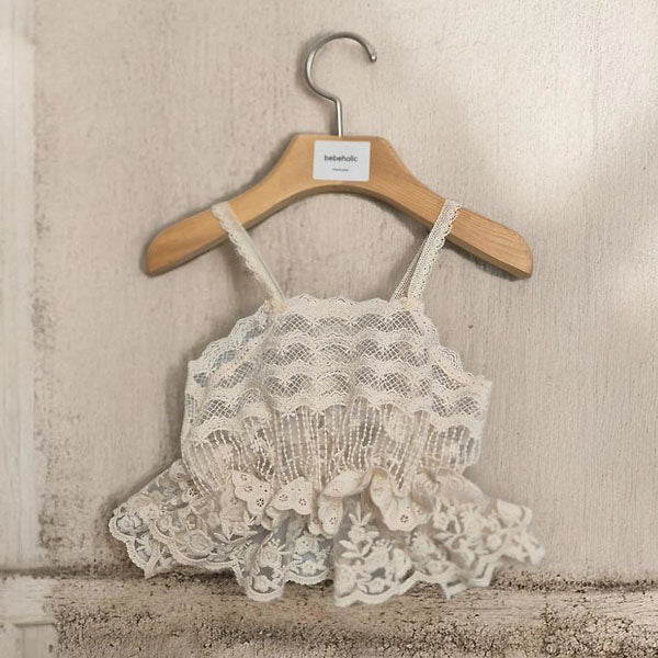 Haven Bustier Korean infant tops in natural made in Korea