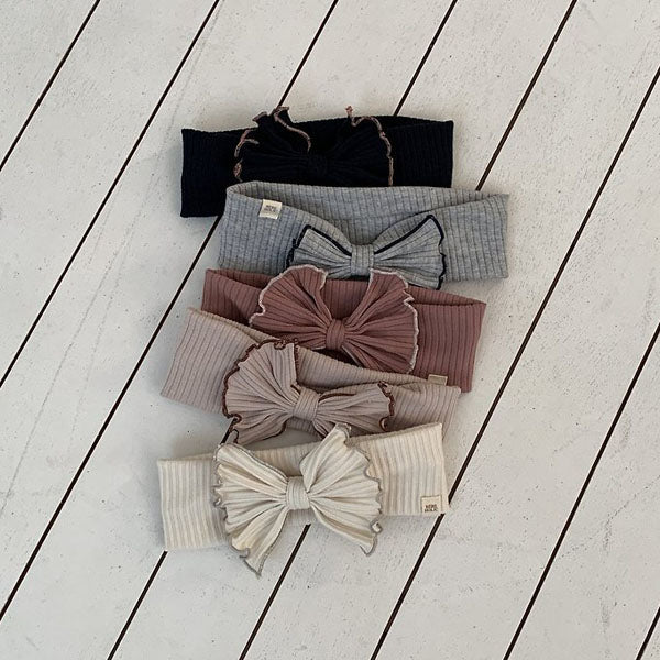 Berry Hairband Korean infant accessory in cream made in Korea