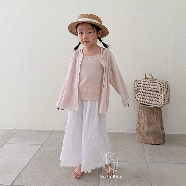 Pleated Pants Korean toddler pants in ivory made in Korea