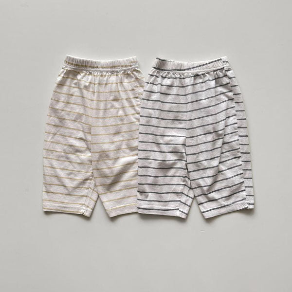 8/10 Stripe Pants Korean toddler pants in black stripe made in Korea