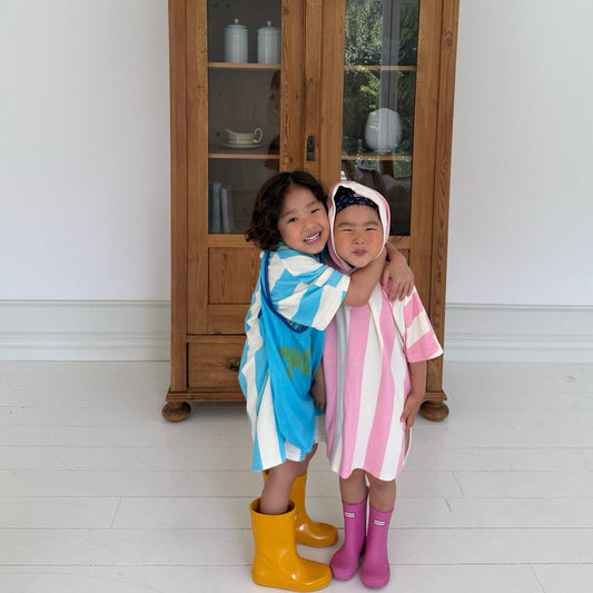 Banyan Terry Hoodie Korean toddler sweater in pink made in Korea