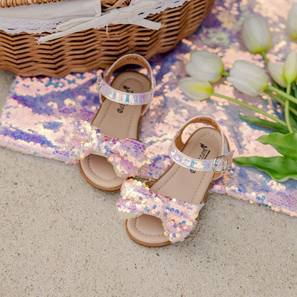 C123 Glossy Sandals Korean infant shoes in pink made in Korea