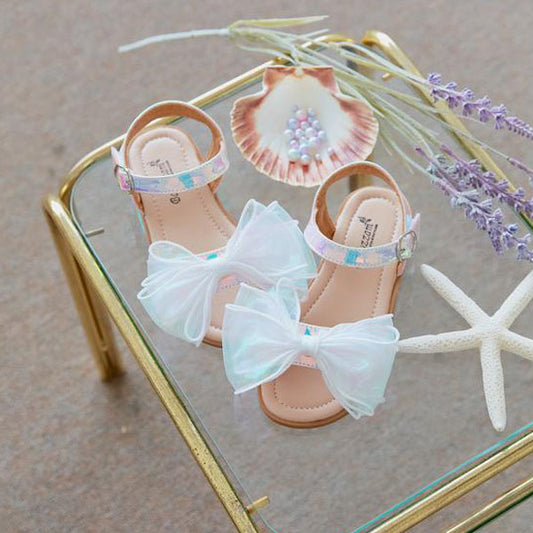C127 Aurora Ribbon Korean infant shoes in pink made in Korea