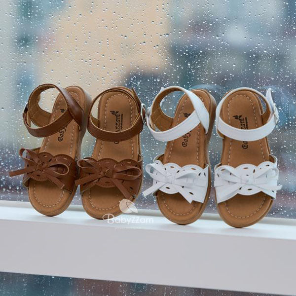 C130 Romantic Sandals Korean infant shoes in white made in Korea