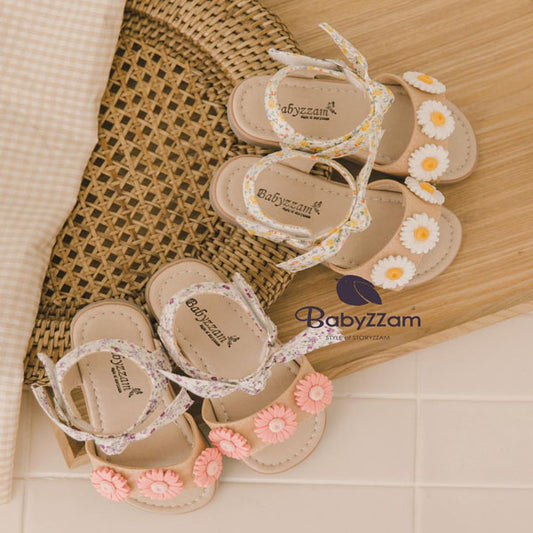Y780 Daisy Sandals Korean infant shoes in purple made in Korea