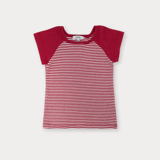 Bebe Tiny Stripe T-Shirt Korean infant t-shirt in red made in Korea