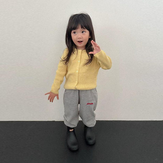 Marco Jogger Pants Korean toddler pants in oatmeal made in Korea