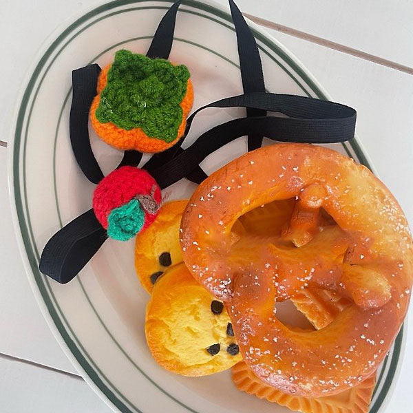 Nuri Headband Korean infant accessory in persimmon made in Korea