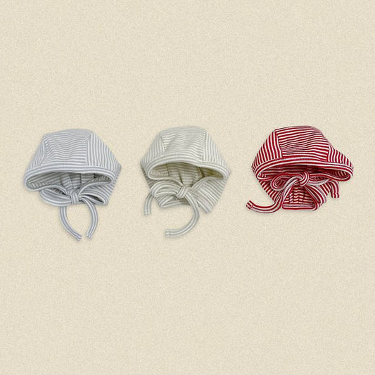 Vanilla Latte Bonnet Korean infant accessory in blue made in Korea