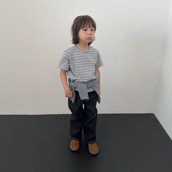 Scone Denim Pants Korean toddler pants in black made in Korea