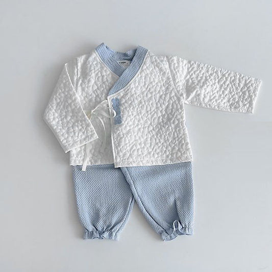 Rova Boy Hanbok Jeogori & Pants Set Korean toddler set in solid color made in Korea