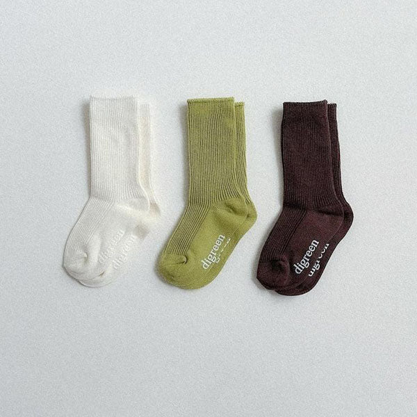 Light Green Socks Korean toddler accessory in set made in Korea