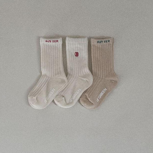 Butter Socks Korean toddler accessory in set made in Korea