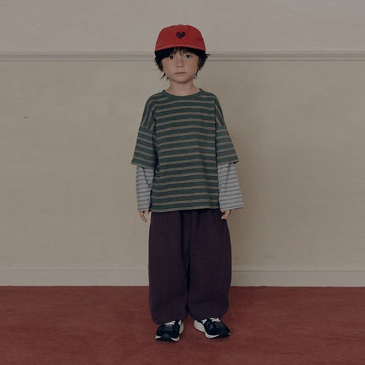 Mont Blanc Pants Korean toddler pants in deep purple made in Korea