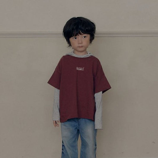 Flare Hoodie Korean toddler sweater in light heather made in Korea