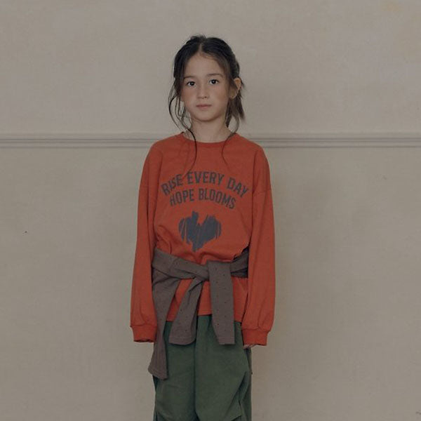 Rise Tee Korean toddler t-shirt in sky blue made in Korea