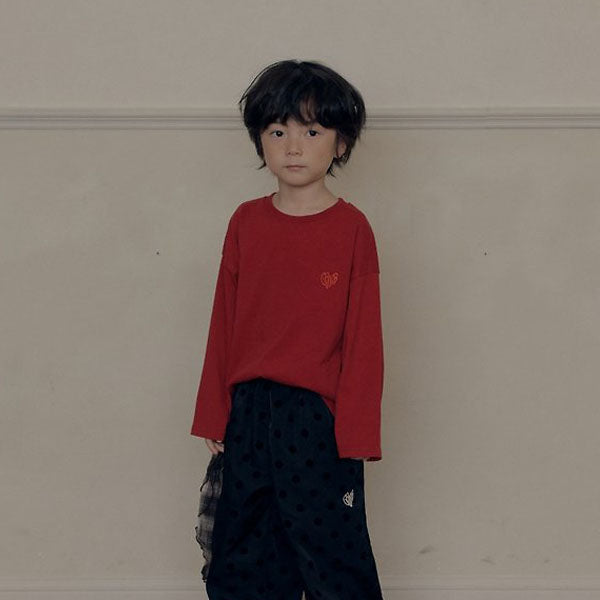 Grow Tee Korean toddler t-shirt in red made in Korea