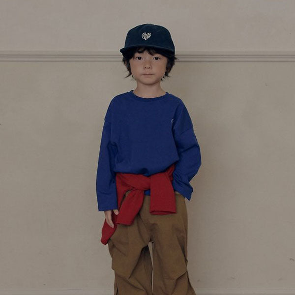 Signature Cap Korean toddler accessory in red made in Korea
