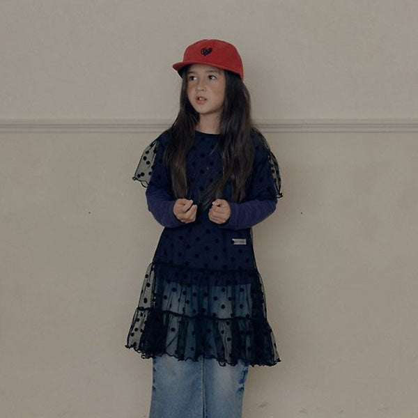 Bell Dress Korean toddler dress in black made in Korea