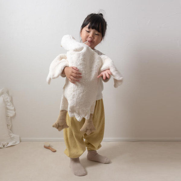 Terry Jogger Pants Korean infant pants in ivory made in Korea