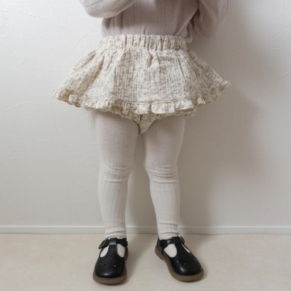 Yume Ruffle Tiered Skirt Korean infant skirt in beige made in Korea