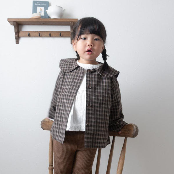 Rona Sailor Coat Korean infant jacket in beige made in Korea