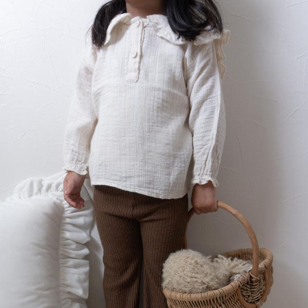 Moa Blouse Korean infant blouse in ivory made in Korea