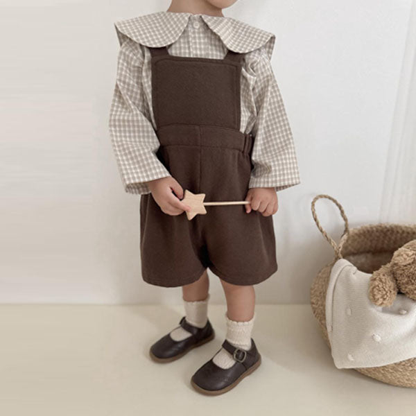 Sunny Sailor Blouse Korean infant blouse in beige made in Korea
