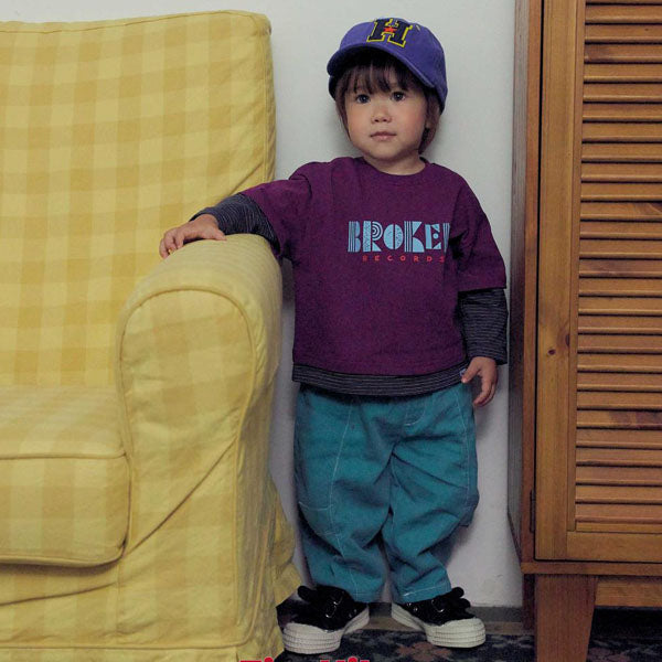 Pigment Balloon Dart Pants Korean toddler pants in green made in Korea