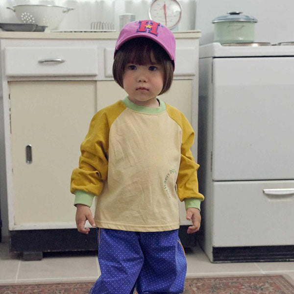 Big Dreamy Raglan Tee Korean toddler t-shirt in purple made in Korea