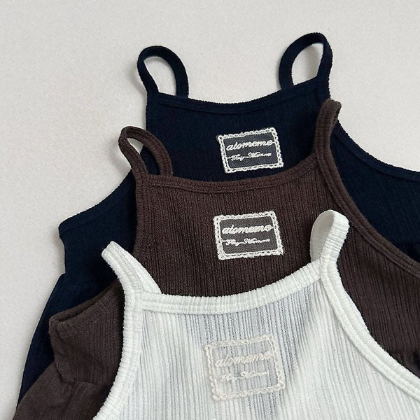 Clay Bustier Korean toddler tops in ivory made in Korea