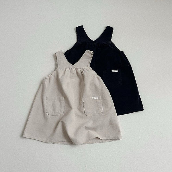 Pony Dress Korean toddler dress in cream made in Korea