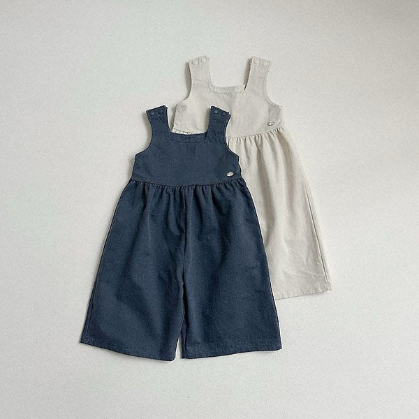 Herringbone Overalls Korean toddler overall in cream made in Korea