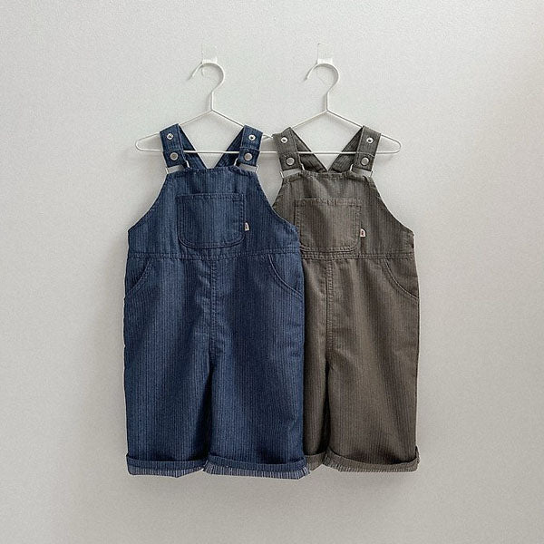 Non-Fade Overalls Korean toddler overall in denim made in Korea