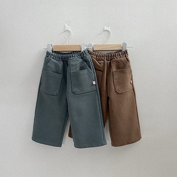 Dana Pants Korean toddler pants in deep green made in Korea