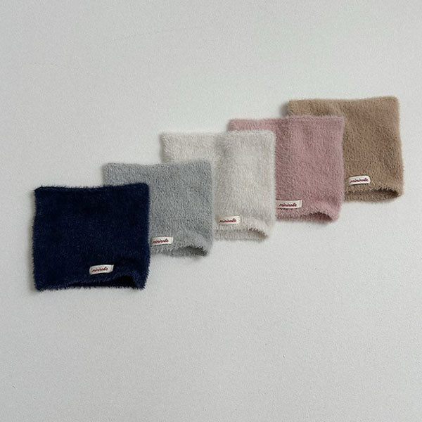 Fuzzy Cat Beanie Korean toddler accessory in cream made in Korea