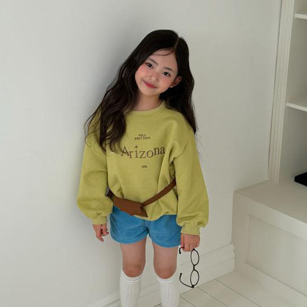 Arizona Sweatshirt Korean toddler sweater in gray made in Korea