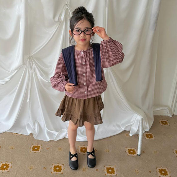 Garden Skirt Korean toddler skirt in ivory made in Korea