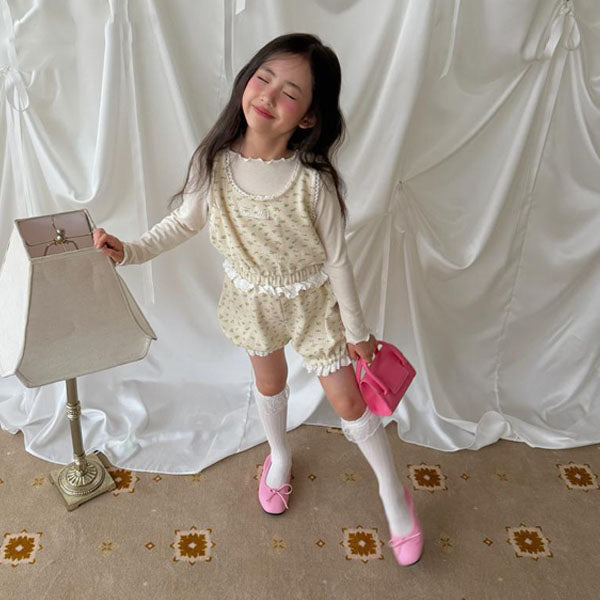 Lolo Lace Bloomers Korean toddler bloomer in ivory made in Korea