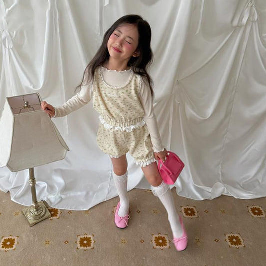 Lolo Lace Bloomers Korean toddler bloomer in ivory made in Korea