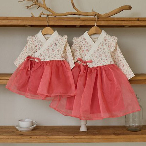 Assi Hanbok - Red(Big Kids) Korean juniors dress in red made in Korea