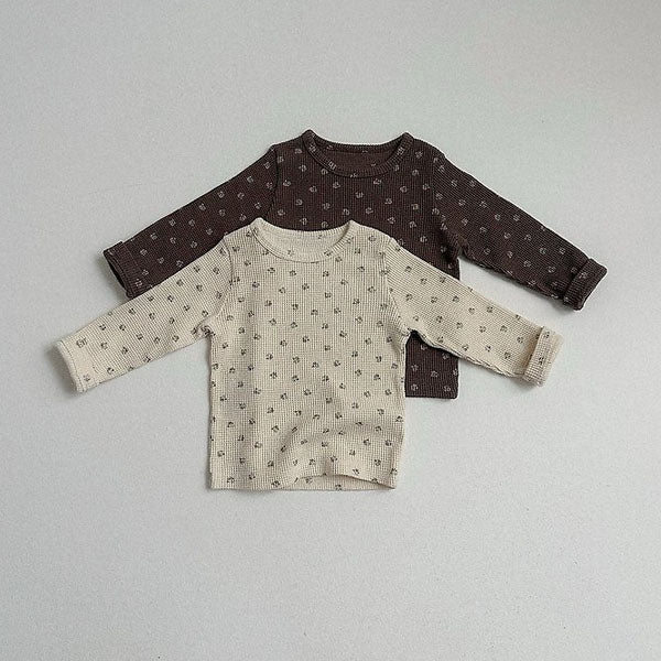 Latte T-Shirt Korean toddler t-shirt in cream made in Korea