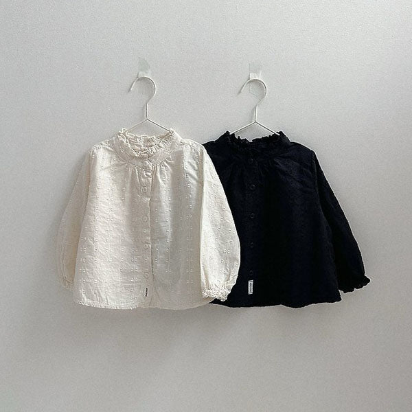 Rien Blouse Korean toddler blouse in ivory made in Korea
