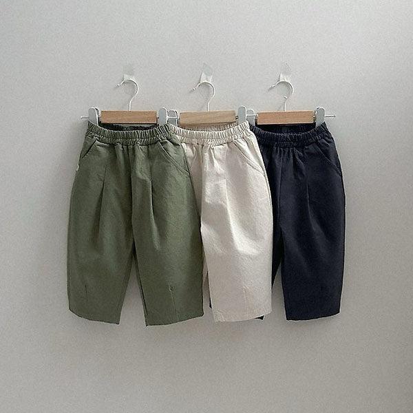 Scone Pants Korean toddler pants in cream made in Korea