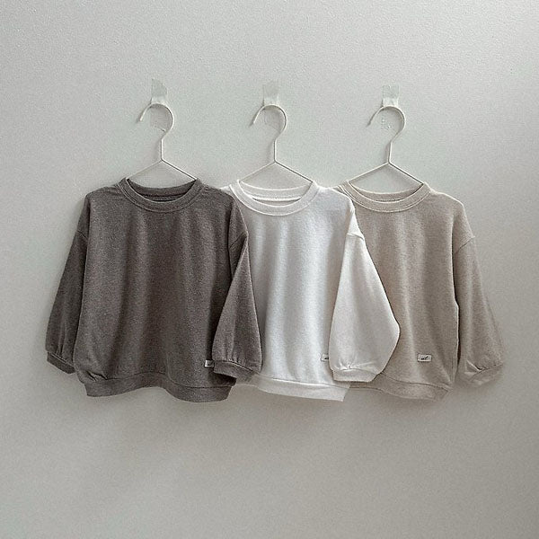 Ove Sweatshirt Korean toddler sweater in cream made in Korea
