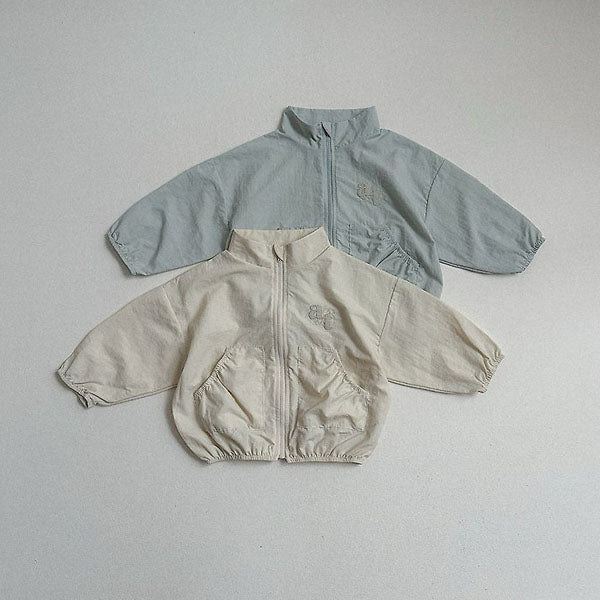 Windy Jacket Korean toddler jacket in cream made in Korea